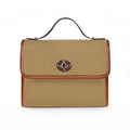 Sac Fourre-Tout en Toile Imperméable – Finitions Cuir Vintage