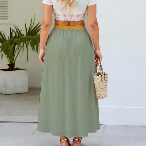 Jupe Longue Évasée en Mousseline – Collection, XS à 5XL